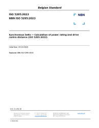 NBN ISO 5295:2023