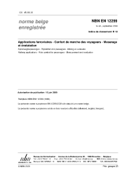 NBN EN 12299:2009