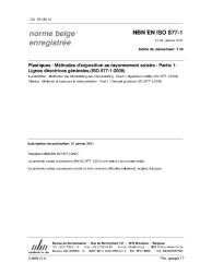 NBN EN ISO 877-1:2011