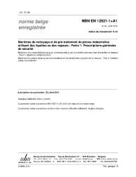 NBN EN 12921-1+A1:2010