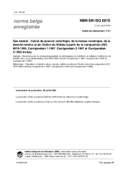 NBN EN ISO 6976:2005