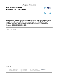 NBN ISO 9241-394:2021