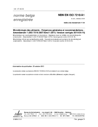 NBN EN ISO 7218/A1:2013