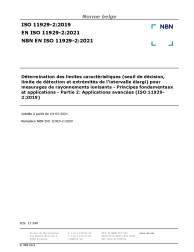 NBN EN ISO 11929-2:2021