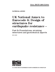 NA to BS EN 1998-5:2004 (R2013)