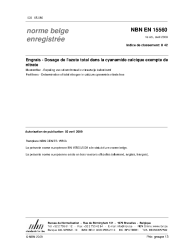 NBN EN 15560:2009