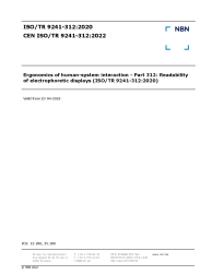 CEN ISO/TR 9241-312:2022