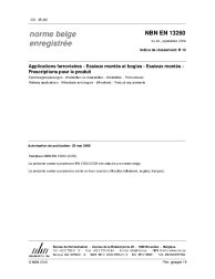 NBN EN 13260:2009