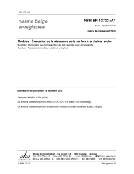 NBN EN 12722+A1:2013