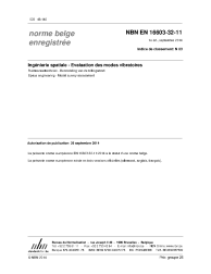 NBN EN 16603-32-11:2014