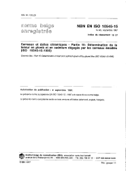 NBN EN ISO 10545-15:1997