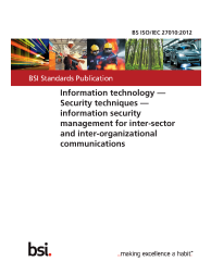 BS ISO/IEC 27010:2012