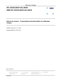 NBN EN 13310:2015+A1:2018