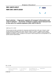 NBN ISO 16673:2020