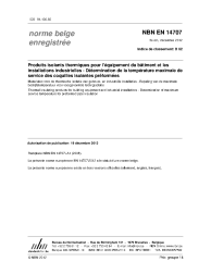 NBN EN 14707:2012