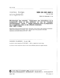 NBN EN ISO 6887-1:1999