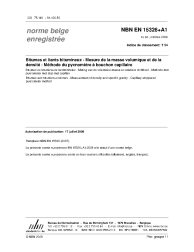 NBN EN 15326+A1:2009