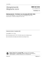 NBN ISO 2230:2003