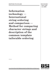 BS ISO/IEC 14651:2007+A1:2009