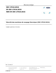 NBN EN ISO 17916:2016