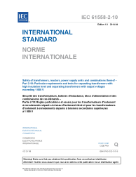 IEC 61558-2-10:2014