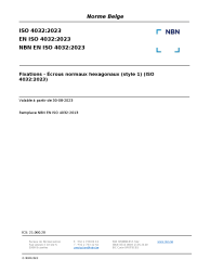 NBN EN ISO 4032:2023