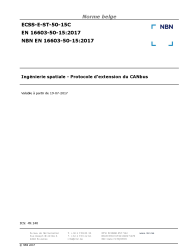 NBN EN 16603-50-15:2017