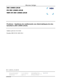 NBN EN ISO 10683:2018