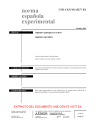 UNE-CEN/TS 15277:2007 EX (R2009)
