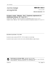 NBN EN 1252-2:2001