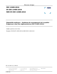 NBN EN ISO 13485:2016