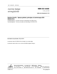 NBN ISO 55000:2014