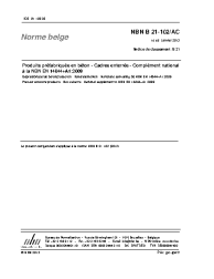 NBN B 21-102/AC:2013