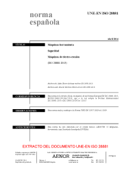 UNE-EN ISO 28881:2014