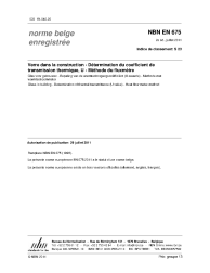 NBN EN 675:2011