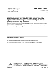 NBN EN ISO 16256:2013