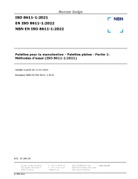 NBN EN ISO 8611-1:2022