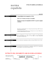 UNE-EN 61000-4-25:2003/A1:2012