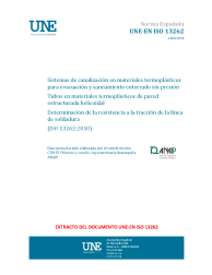 UNE-EN ISO 13262:2018