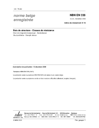 NBN EN 338:2009