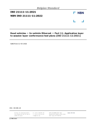 NBN ISO 21111-11:2022