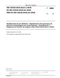 NBN EN ISO 20326:2018/A1:2020