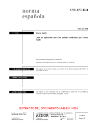 UNE-EN 14324:2006 (R2009)