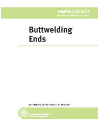 ASME B16.25-2012