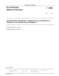 NBN EN 14735:2021
