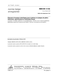 NBN EN 14195:2015