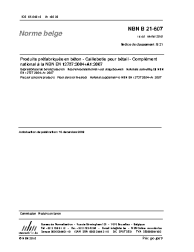 NBN B 21-607:2010
