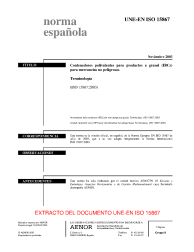 UNE-EN ISO 15867:2003 (R2008)