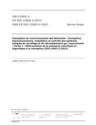 NBN EN ISO 11855-2:2015
