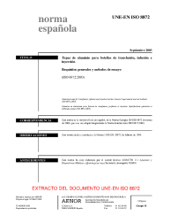 UNE-EN ISO 8872:2003